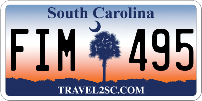 SC license plate FIM495