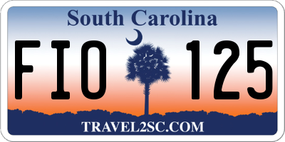 SC license plate FIO125