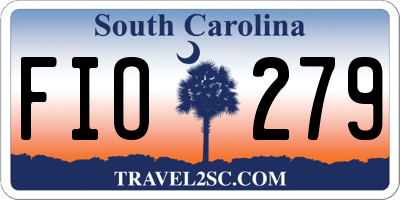 SC license plate FIO279