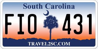 SC license plate FIO431