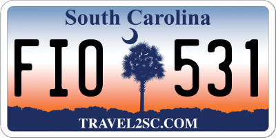 SC license plate FIO531