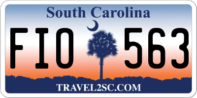 SC license plate FIO563
