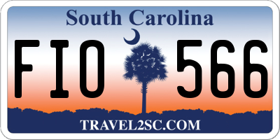 SC license plate FIO566
