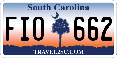 SC license plate FIO662