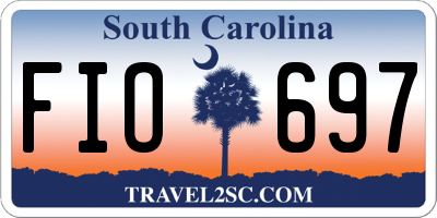 SC license plate FIO697