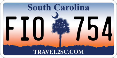 SC license plate FIO754