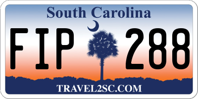SC license plate FIP288