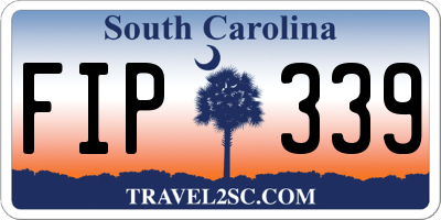SC license plate FIP339