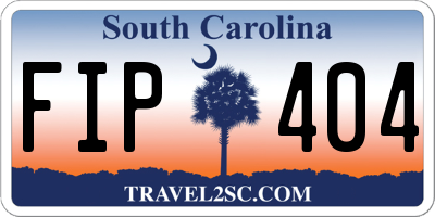 SC license plate FIP404