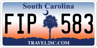 SC license plate FIP583