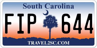SC license plate FIP644