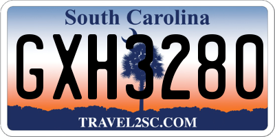 SC license plate GXH3280
