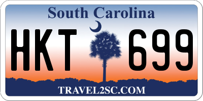 SC license plate HKT699