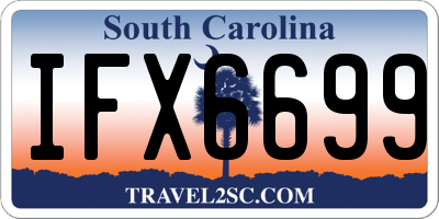 SC license plate IFX6699