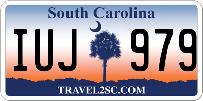 SC license plate IUJ979