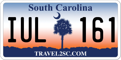 SC license plate IUL161