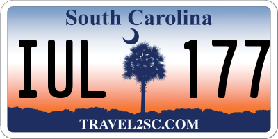 SC license plate IUL177