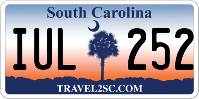 SC license plate IUL252