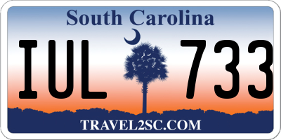 SC license plate IUL733