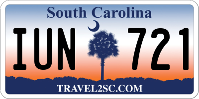 SC license plate IUN721