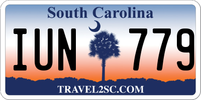 SC license plate IUN779