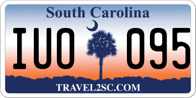 SC license plate IUO095