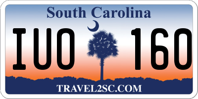 SC license plate IUO160