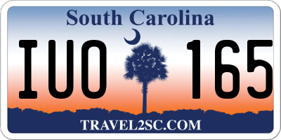 SC license plate IUO165