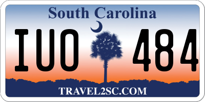 SC license plate IUO484