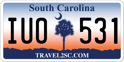 SC license plate IUO531