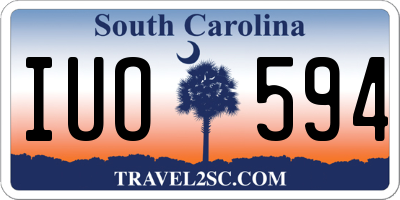 SC license plate IUO594