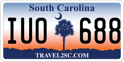 SC license plate IUO688