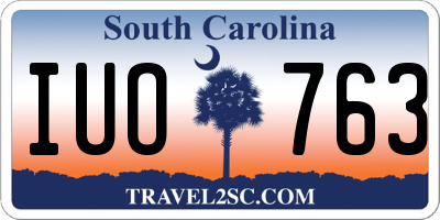 SC license plate IUO763