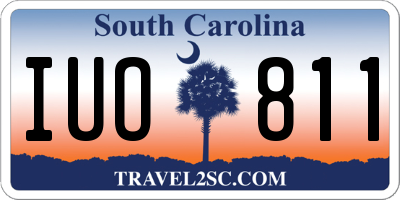SC license plate IUO811