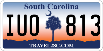 SC license plate IUO813
