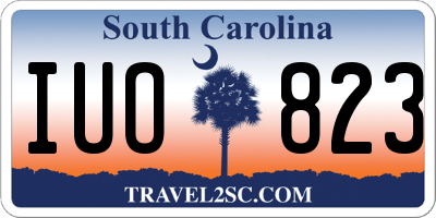 SC license plate IUO823