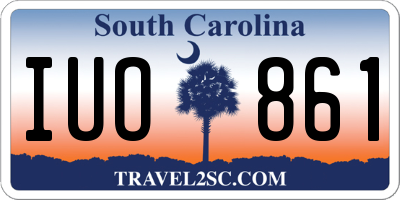 SC license plate IUO861