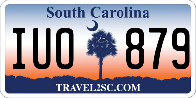 SC license plate IUO879