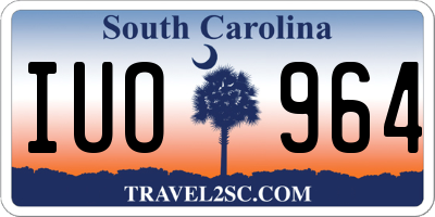 SC license plate IUO964