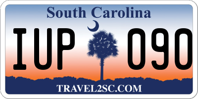 SC license plate IUP090