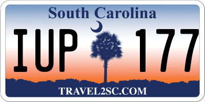 SC license plate IUP177