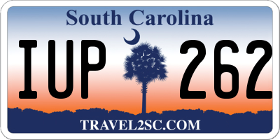 SC license plate IUP262
