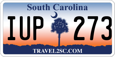 SC license plate IUP273