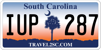 SC license plate IUP287