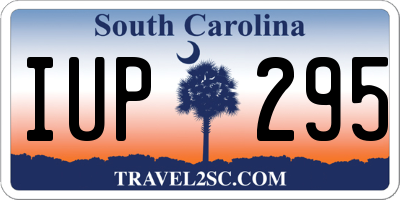 SC license plate IUP295