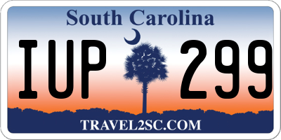 SC license plate IUP299