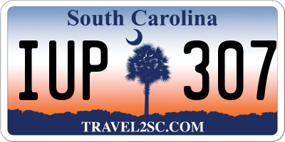 SC license plate IUP307