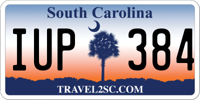 SC license plate IUP384