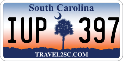 SC license plate IUP397