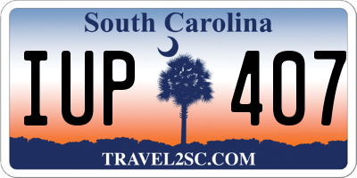 SC license plate IUP407